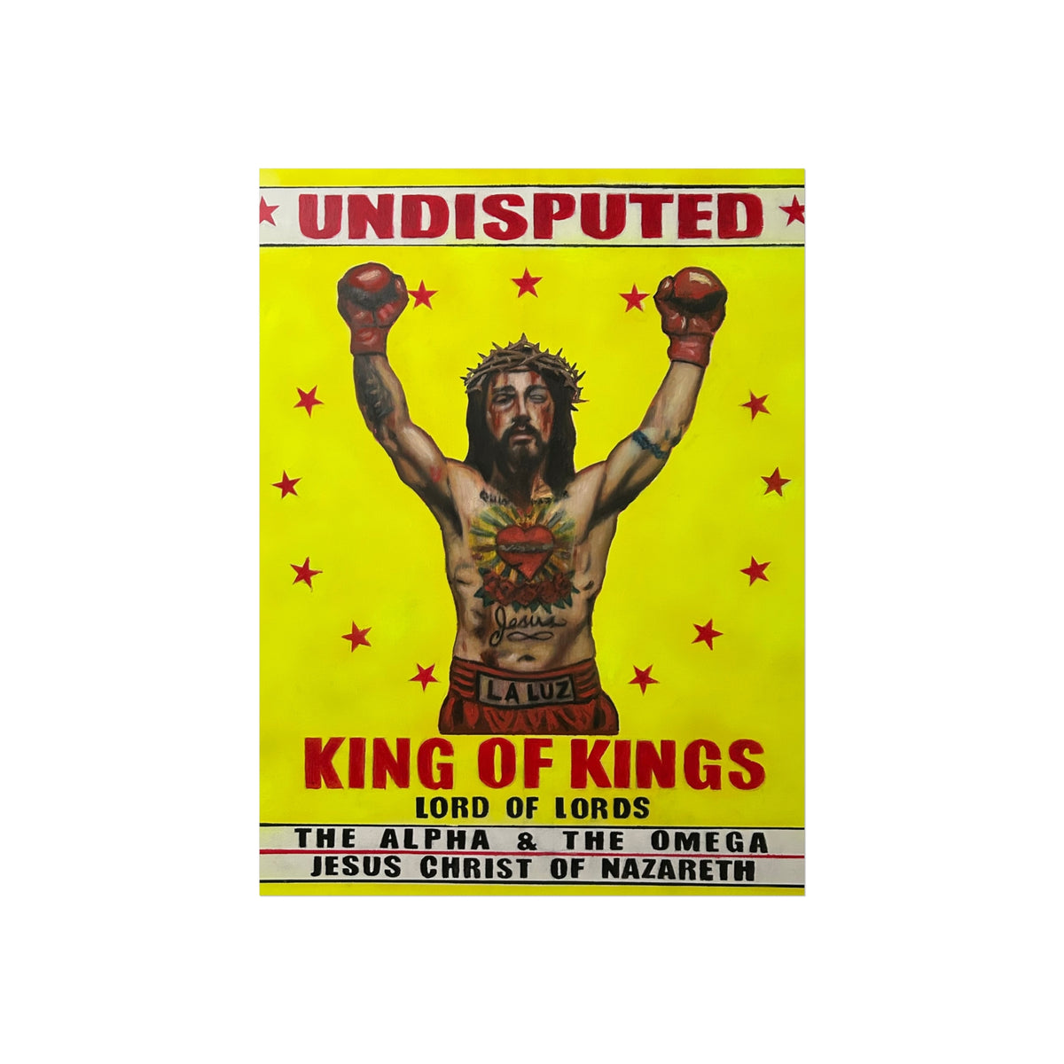Undisputed King of Kings Poster — Religious Pop Art Fine Art Poster