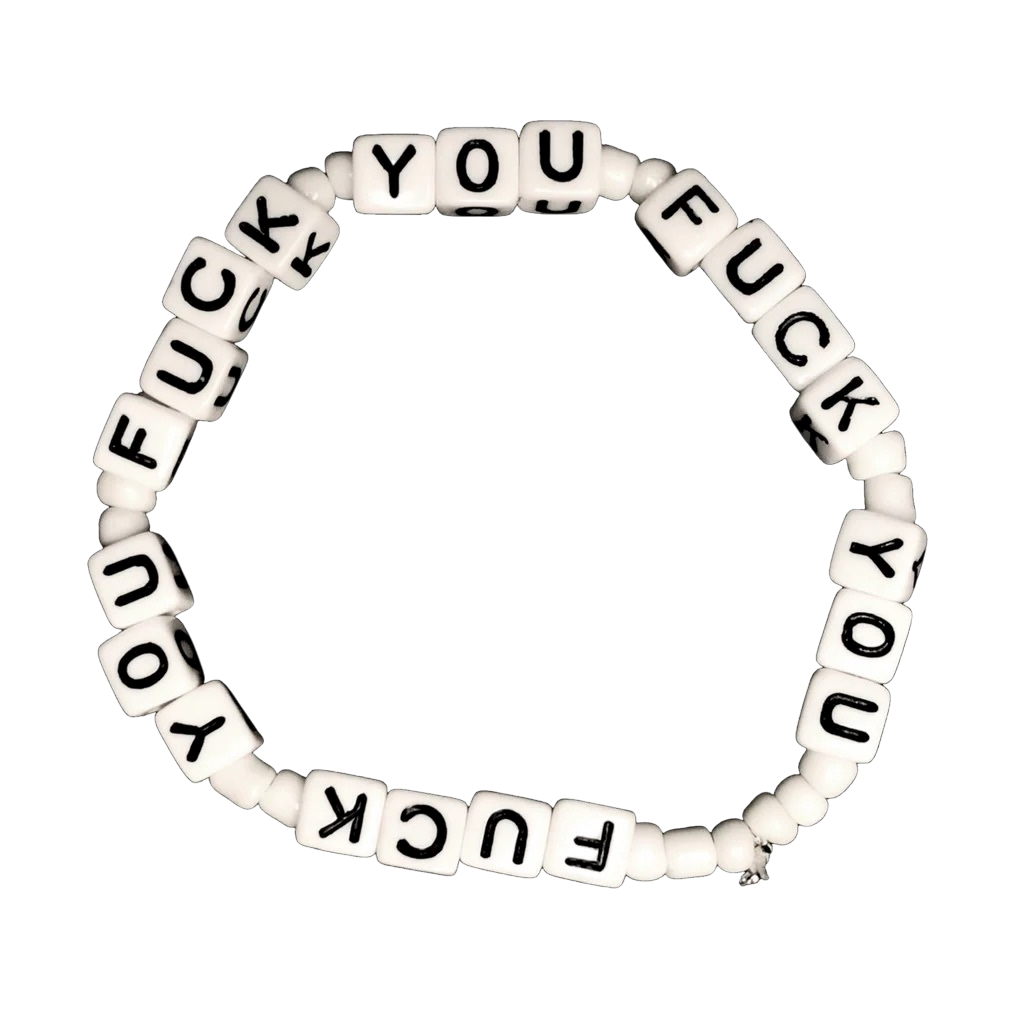 Fuck you [bracelet][white]
