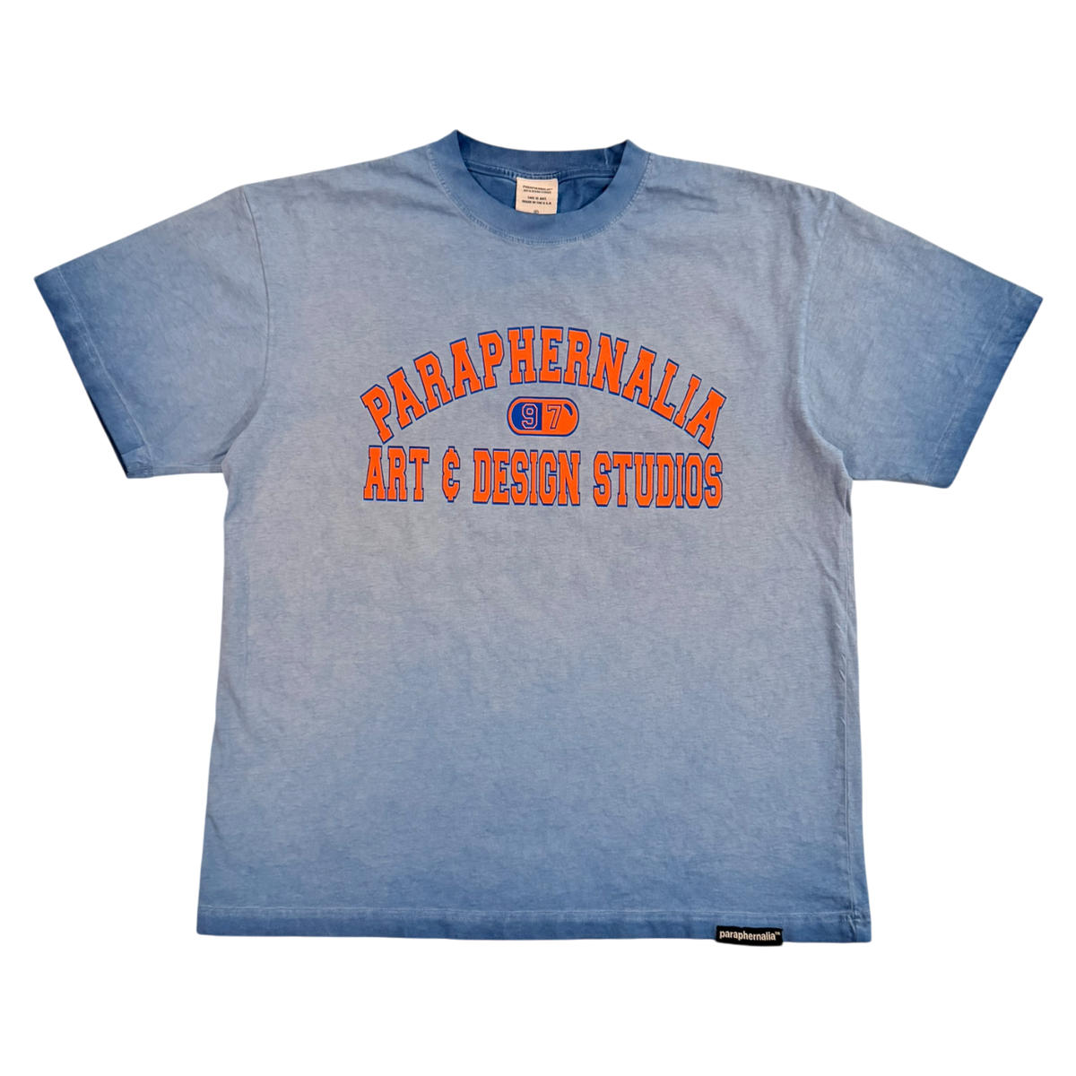 BLUE OIL WASH [VARSITY TEE]
