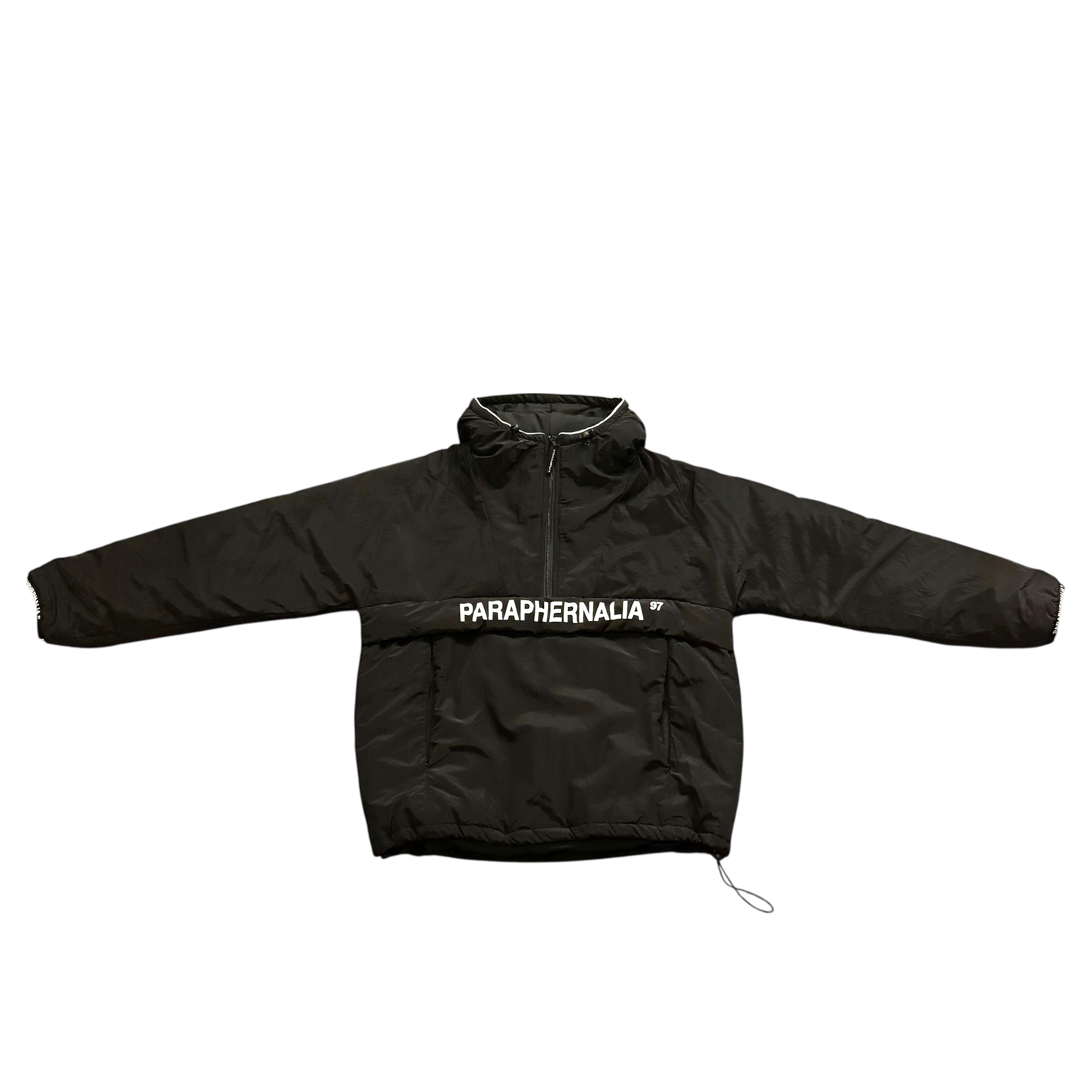 HALF-ZIP ANORAK [BLACK]