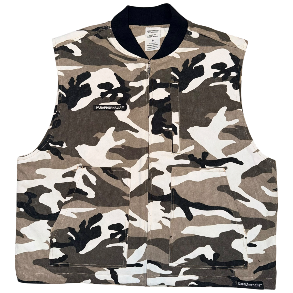 CAMO VEST - Charcoal