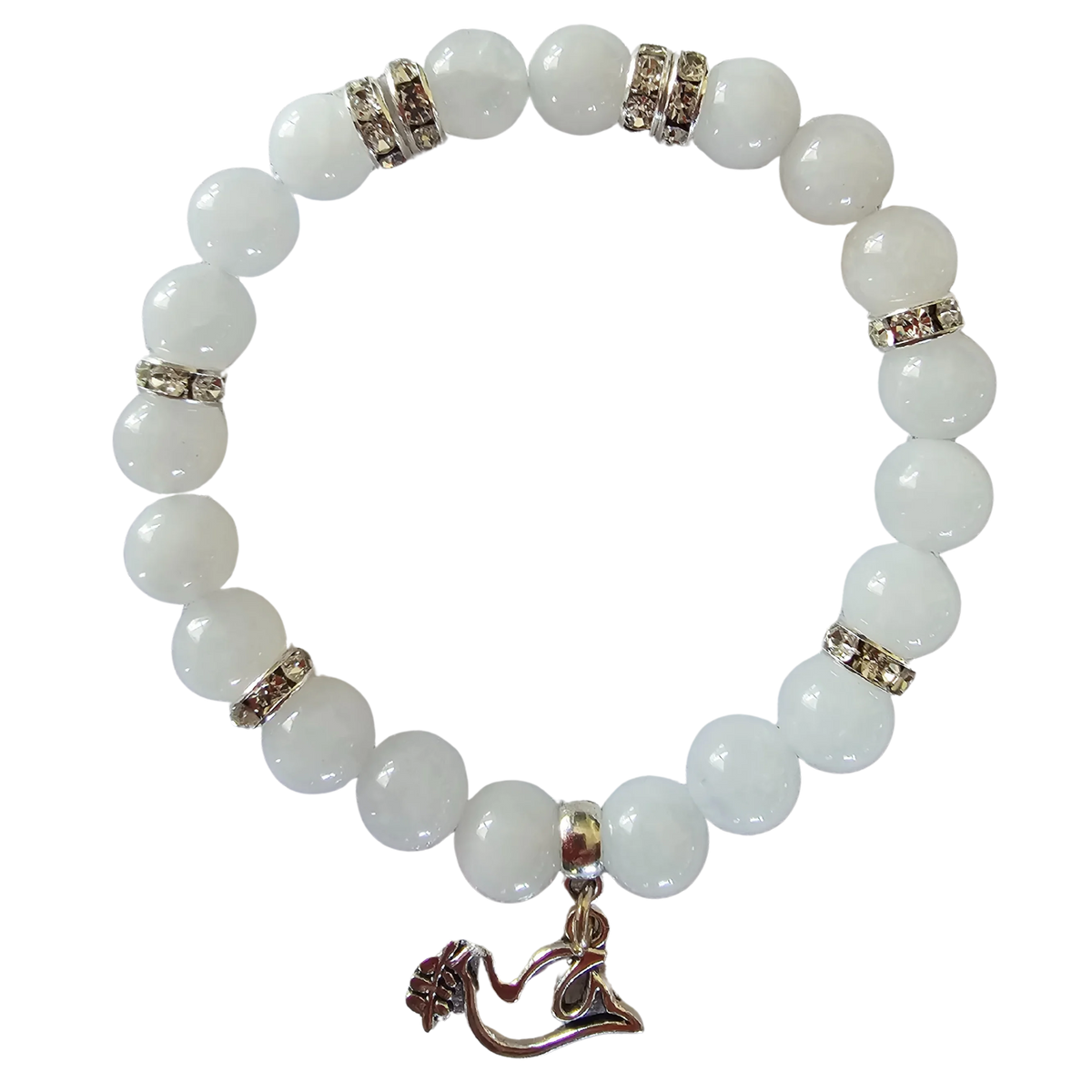 Jade Stone Bracelet [white]