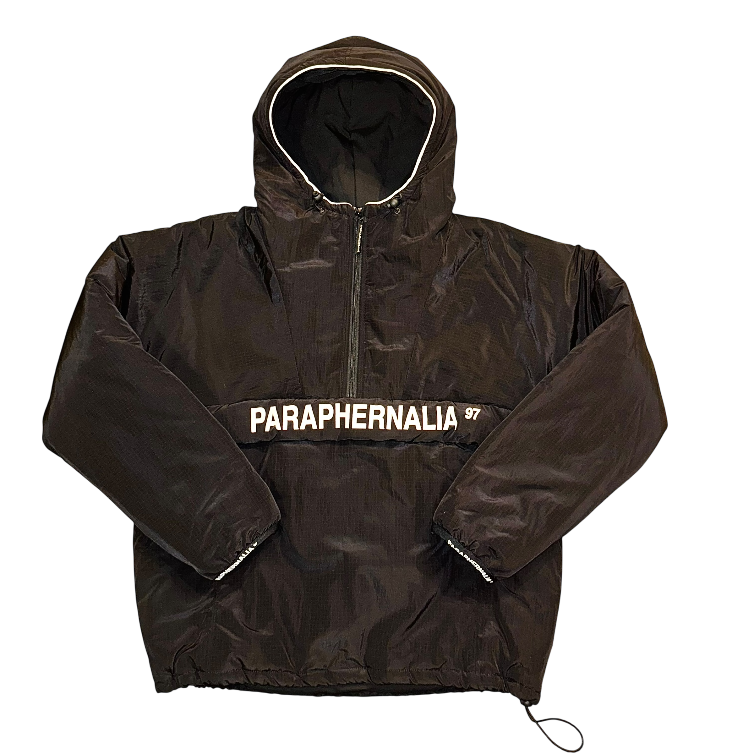 HALF-ZIP ANORAK [BLACK]