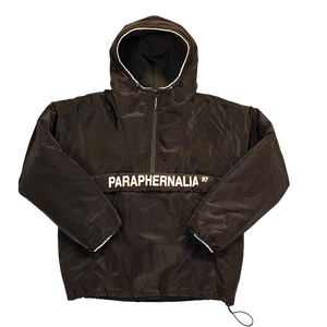 HALF-ZIP ANORAK [BLACK]