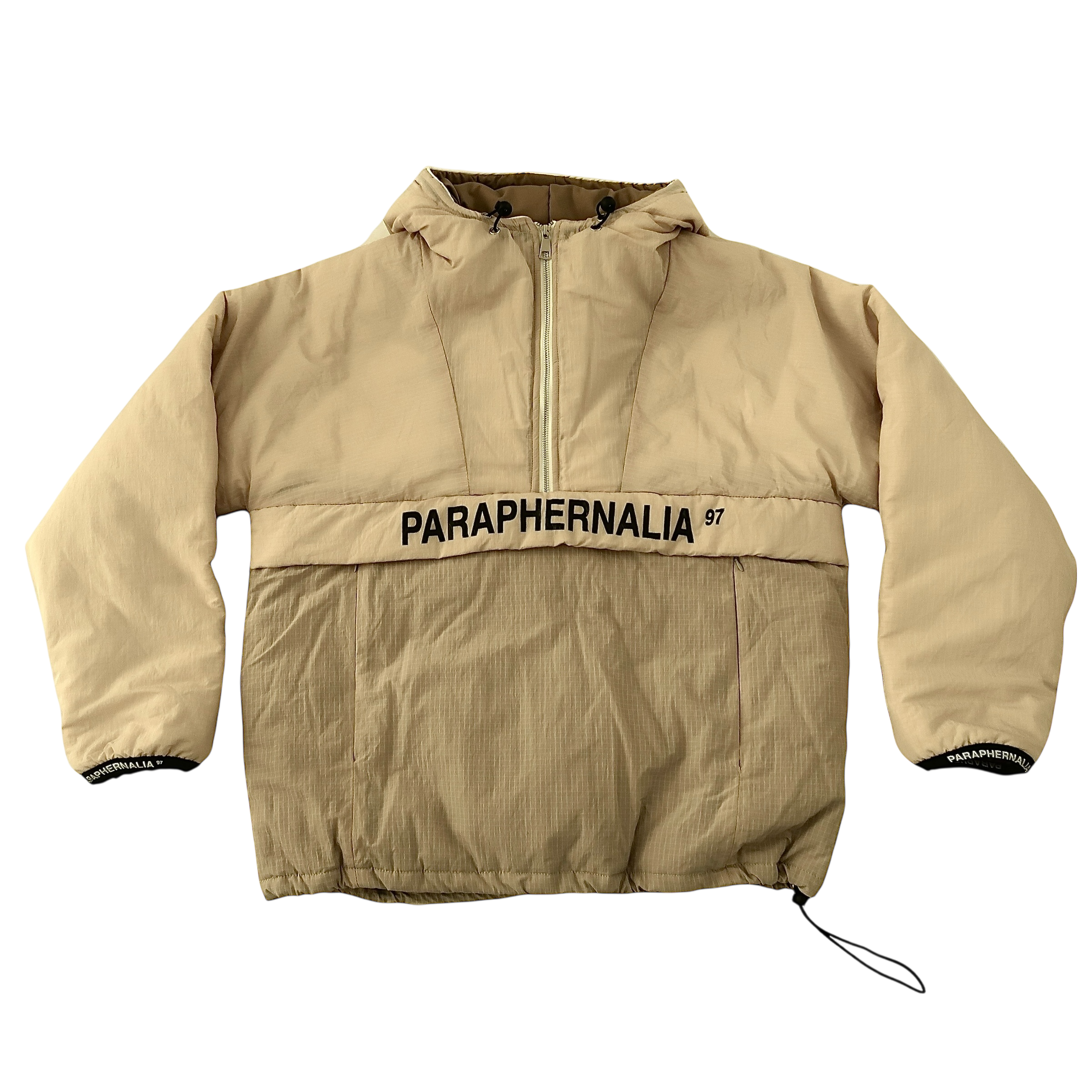 HALF-ZIP ANORAK [IVORY]