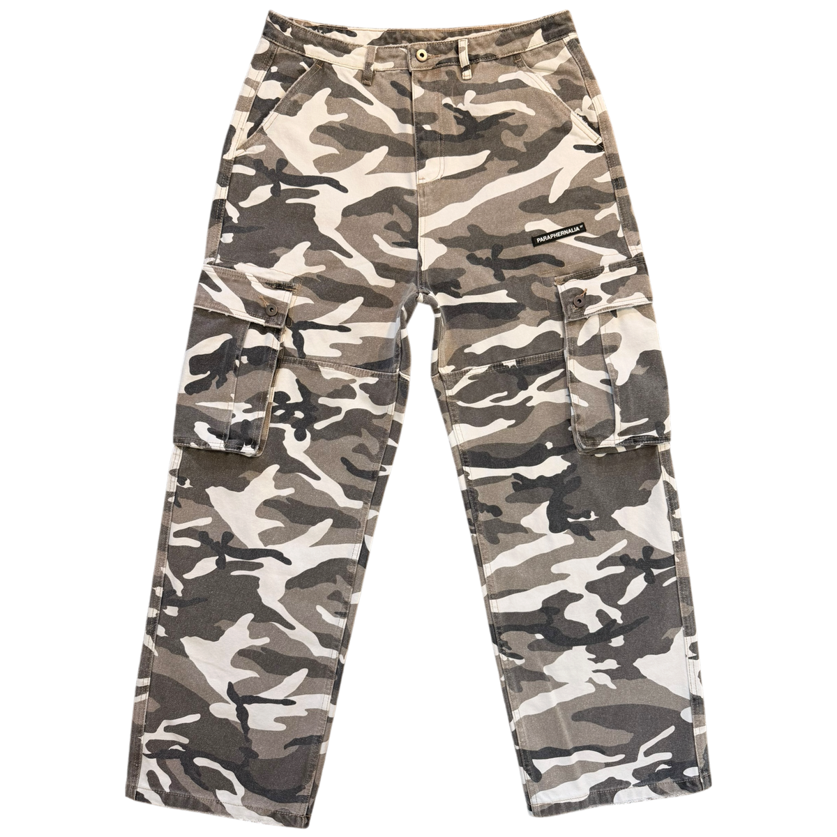 STONE WASHED CAMO CARGO [PANTS]
