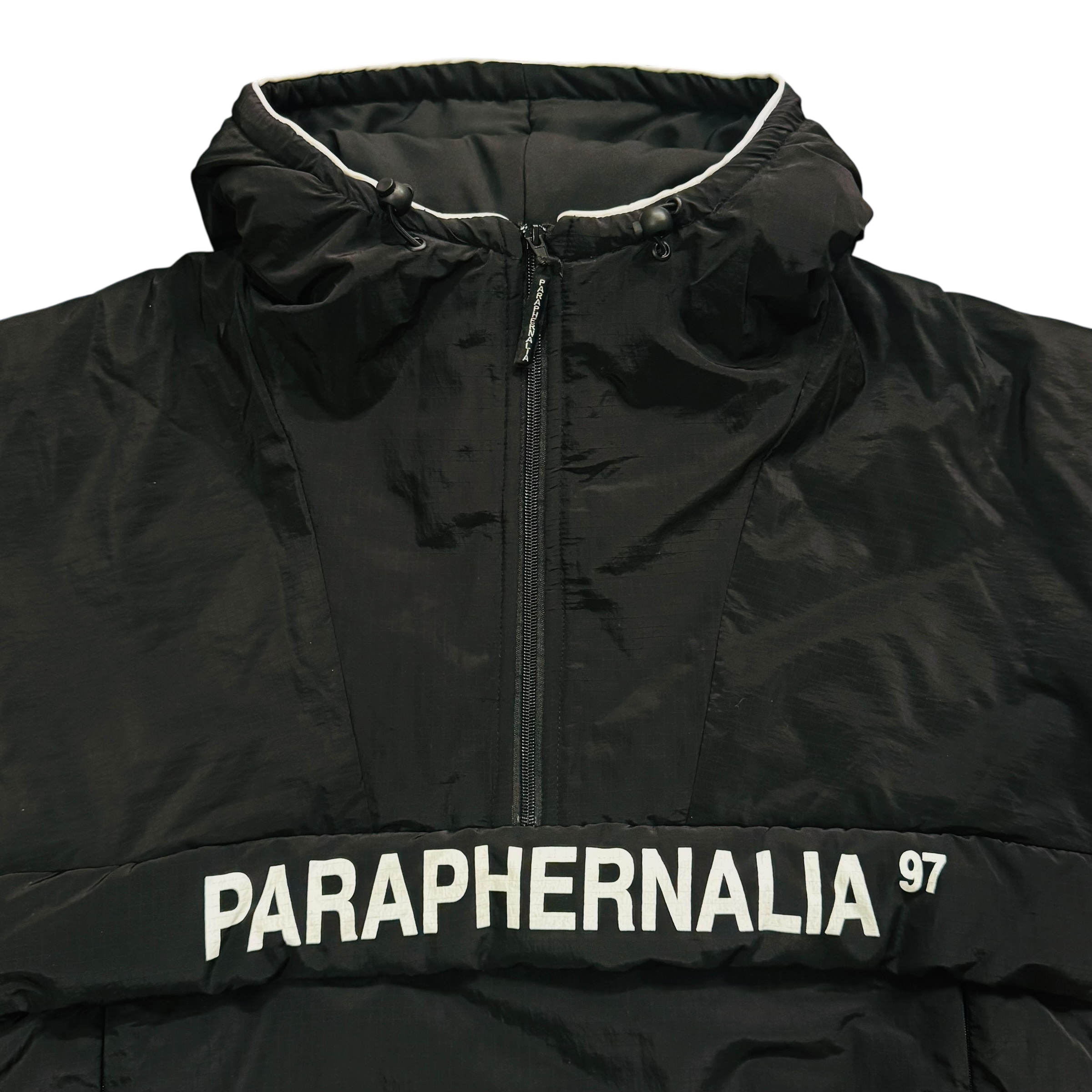 HALF-ZIP ANORAK [BLACK]