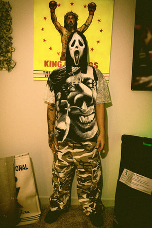 STONE WASHED CAMO CARGO [PANTS] – Paraphernalia 97 Ghostface 2026 lookbook
